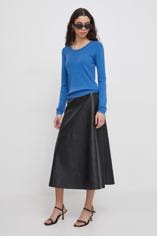United Colors of Benetton sweter bawełniany 1091D1M08 niebieski SS25