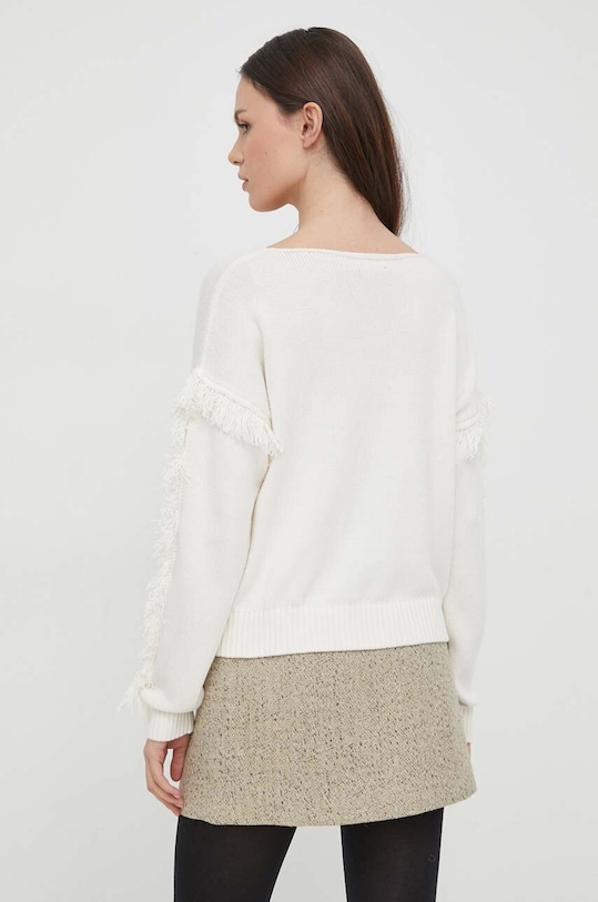Odzież United Colors of Benetton sweter bawełniany 1077D10A6 beżowy
