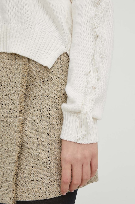 United Colors of Benetton sweter bawełniany 1077D10A6 beżowy
