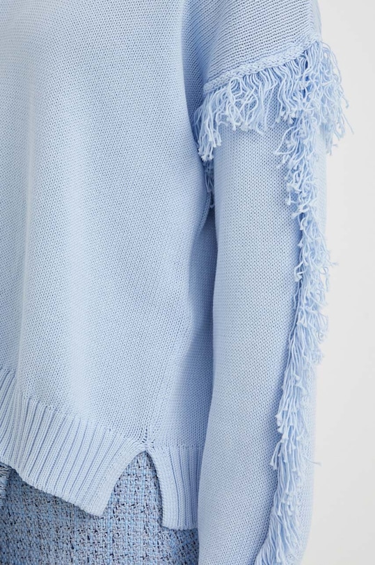 Pamučni pulover United Colors of Benetton 1077D10A6 plava