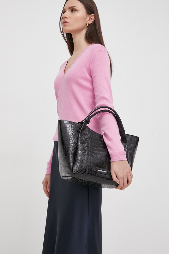 United Colors of Benetton sweter bawełniany różowy 1091D4625