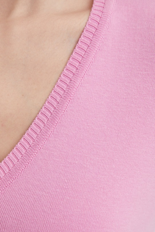 United Colors of Benetton sweter bawełniany 1091D4625 różowy