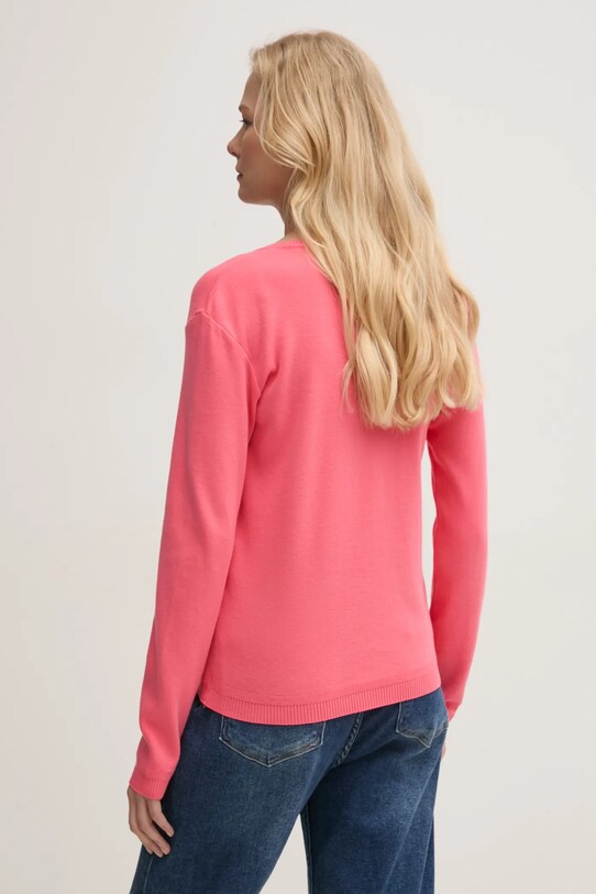 Одяг Бавовняний светр United Colors of Benetton 1091D4625 рожевий