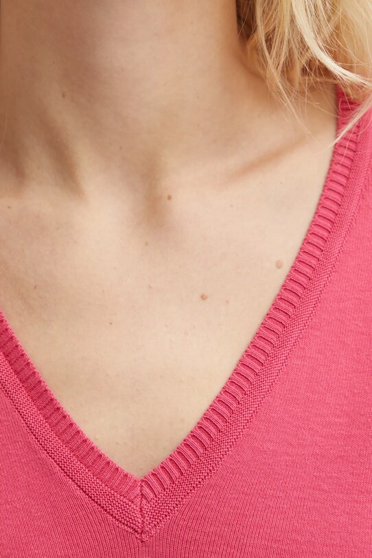 United Colors of Benetton sweter bawełniany 1091D4625 różowy