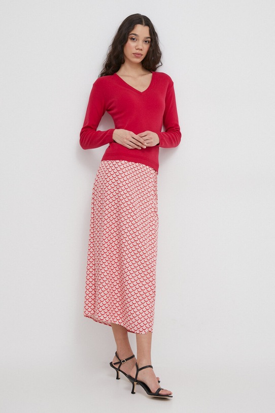 United Colors of Benetton sweter bawełniany 1091D4625 różowy AA00