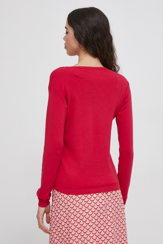Odzież United Colors of Benetton sweter bawełniany 1091D4625 różowy