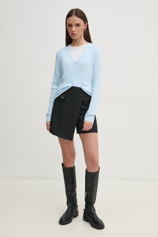 United Colors of Benetton sweter bawełniany 1091D4625 niebieski AA00