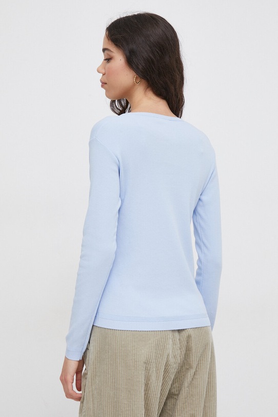 Odzież United Colors of Benetton sweter bawełniany 1091D4625 niebieski