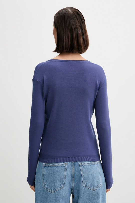 Odzież United Colors of Benetton sweter bawełniany 1091D4625 granatowy