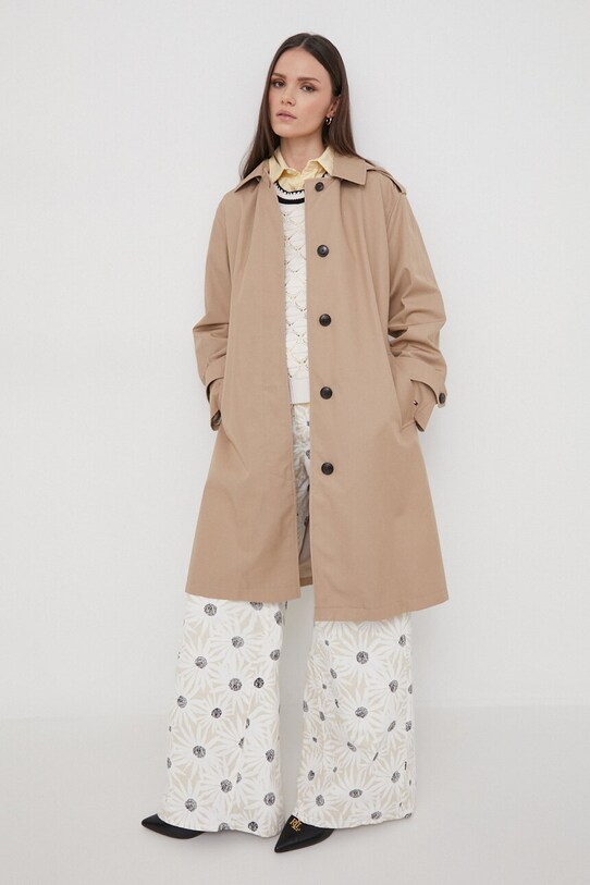 United Colors of Benetton sweter bawełniany 1594E108U beżowy SS24