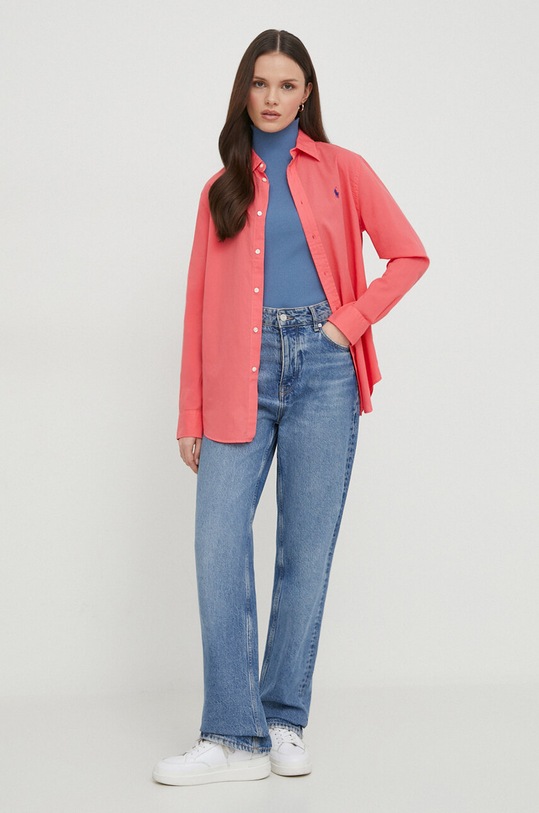 Top Sisley 14ETM201O modrá SS24