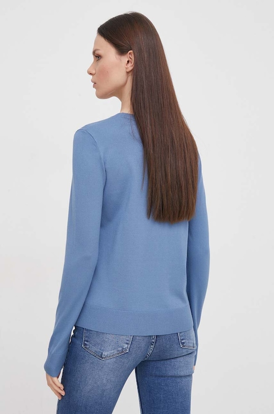 Odzież Sisley sweter 14ETM100F niebieski