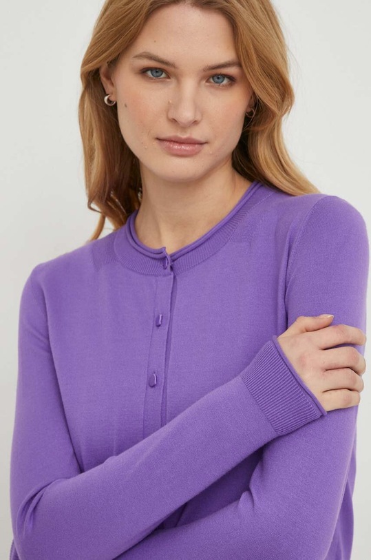 Sisley kardigan pozostałe fioletowy 14ETM5203