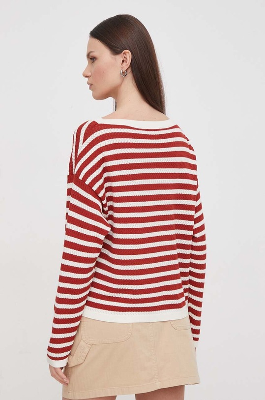 Odzież Sisley sweter 14ETL104D czerwony