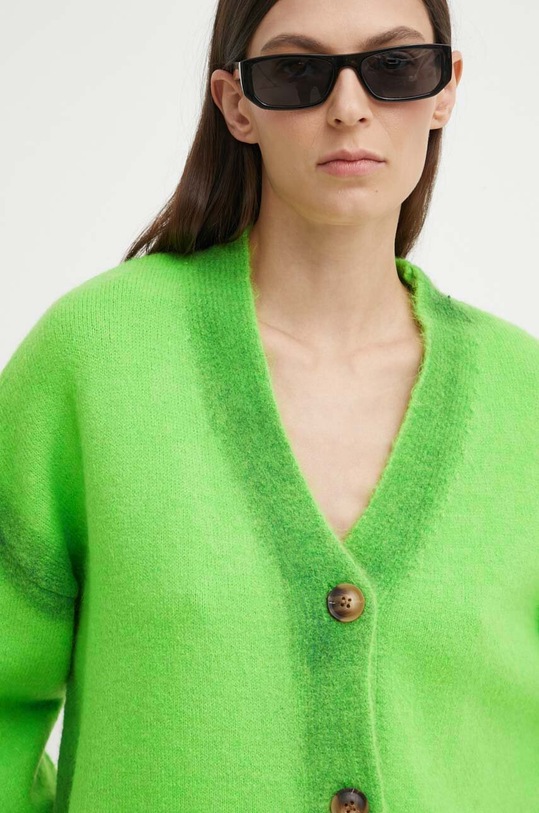 Résumé kardigan z domieszką wełny AddisonRS zielony 20341114