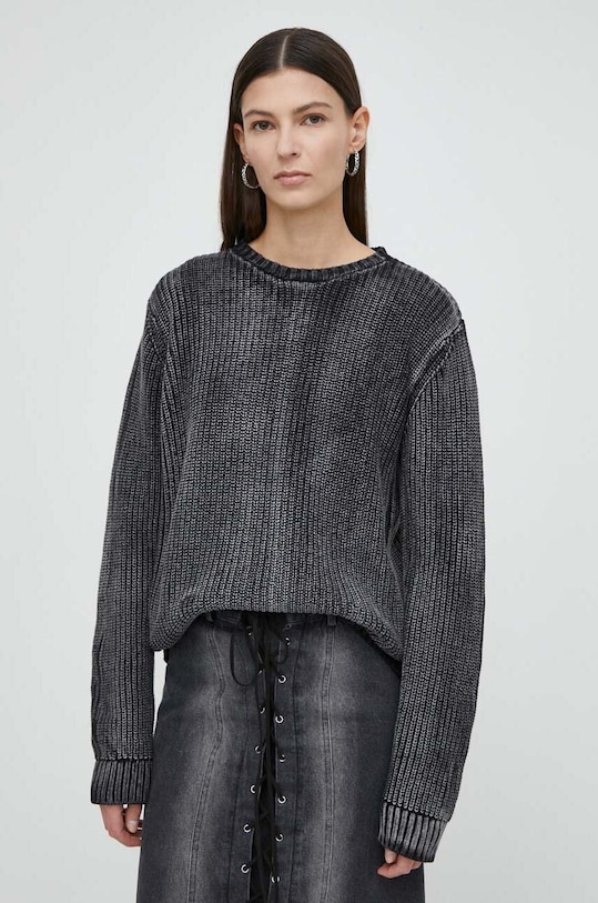 Résumé sweter bawełniany AtlasRS Knit Pullover Unisex bawełna czarny 20371116