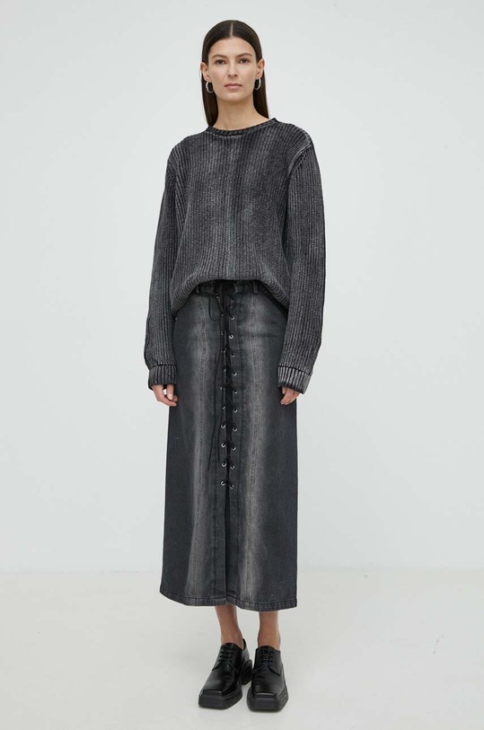 Résumé sweter bawełniany AtlasRS Knit Pullover Unisex 20371116 czarny SS24