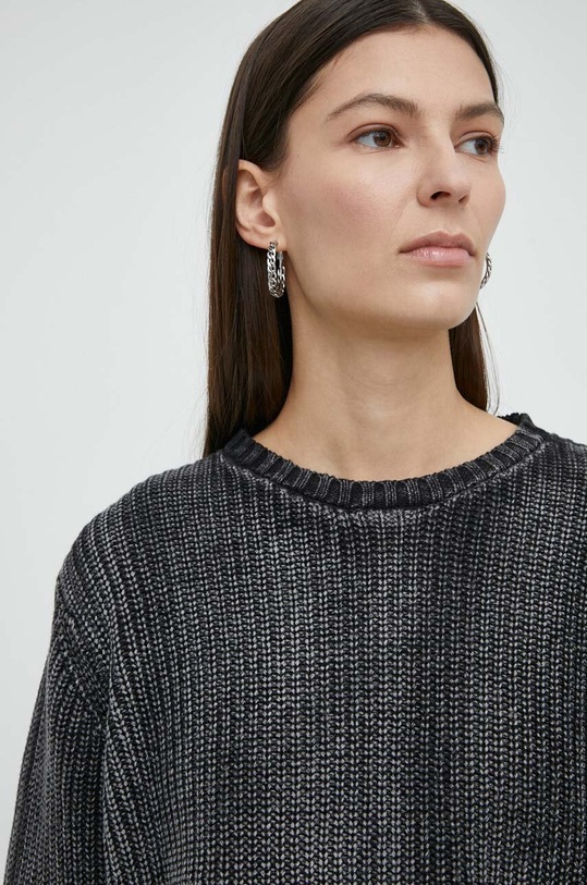 Résumé sweter bawełniany AtlasRS Knit Pullover Unisex czarny 20371116