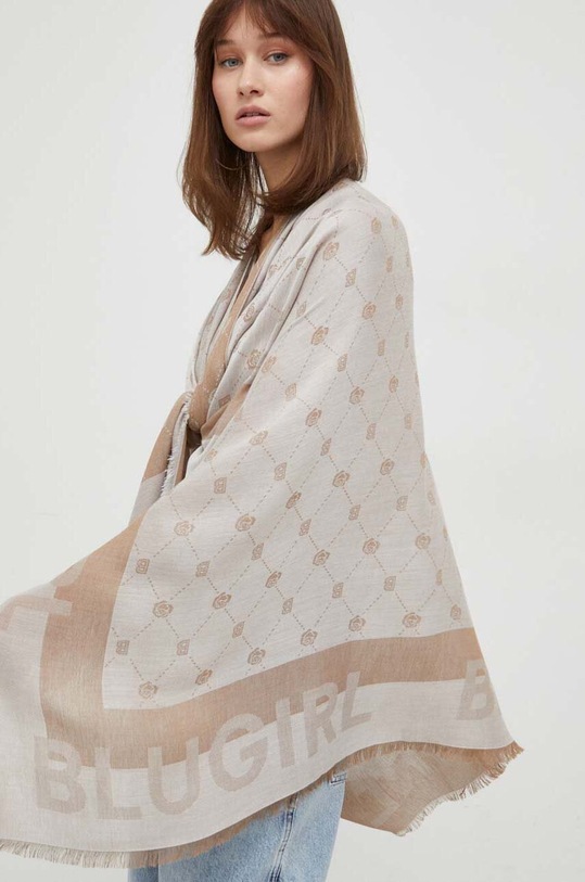 Blugirl Blumarine poncho pozostałe beżowy PA4008.T0300