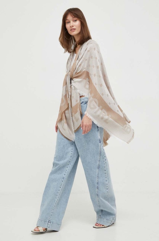 Blugirl Blumarine poncho PA4008.T0300 beżowy SS24