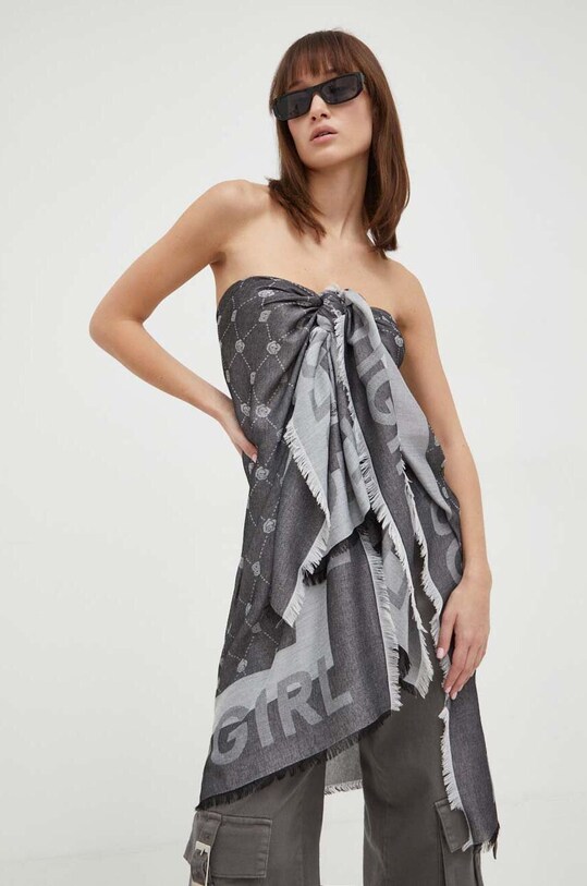 Blugirl Blumarine poncho pozostałe czarny PA4008.T0300