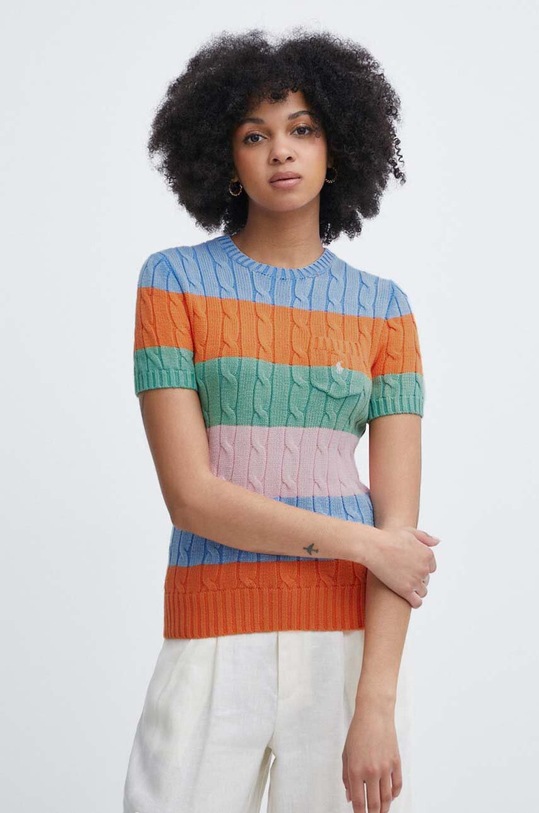 Polo Ralph Lauren maglione in cotone medio spessore multicolore 211935307