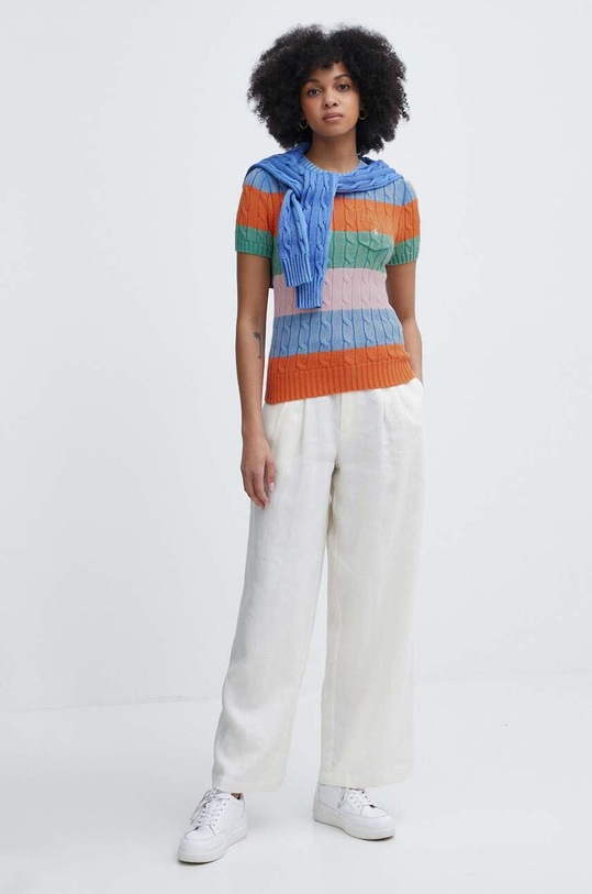 Polo Ralph Lauren maglione in cotone 211935307 multicolore SS24