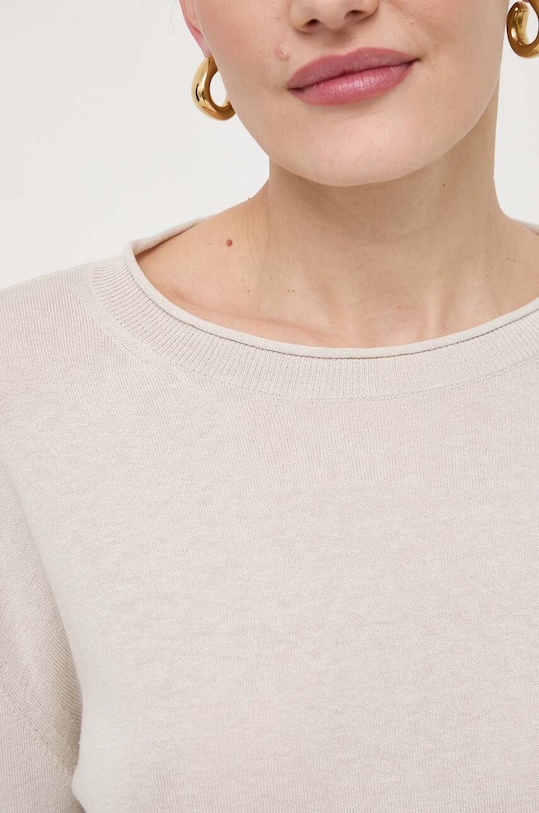 Max Mara Leisure sweter jedwabny beżowy 2416361028600