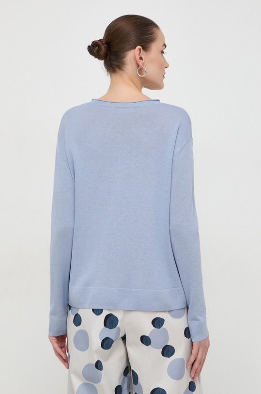 Odzież Max Mara Leisure sweter jedwabny 2416361028600 niebieski