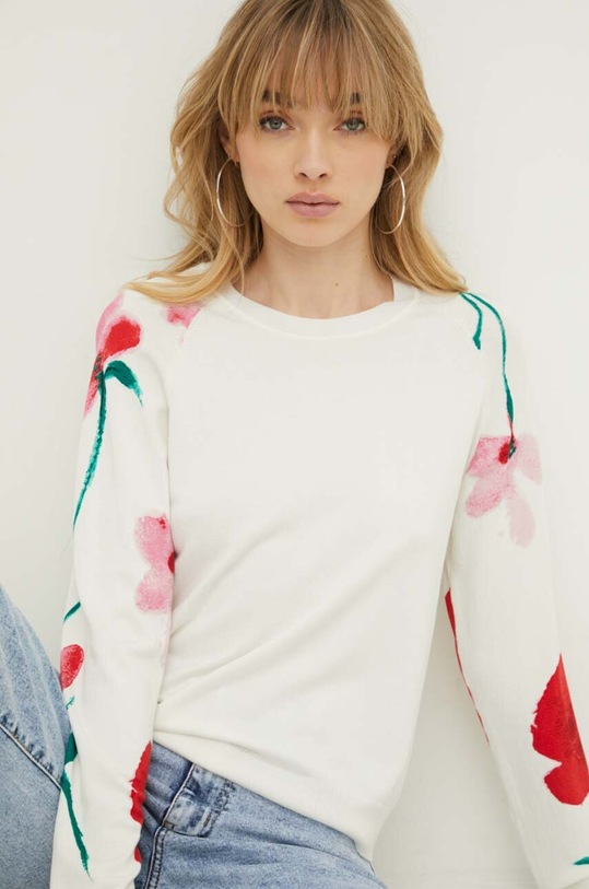Desigual sweter DEMIS pozostałe beżowy 24SWJF08