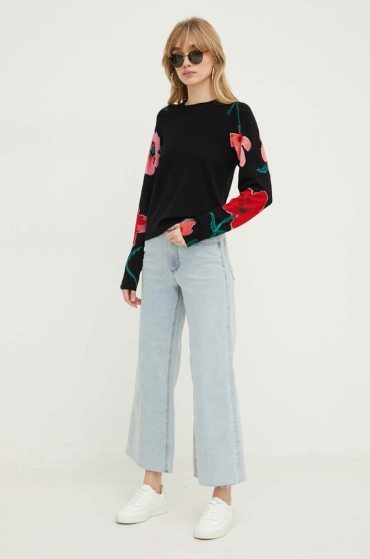 Desigual sweter DEMIS 24SWJF08 czarny SS24