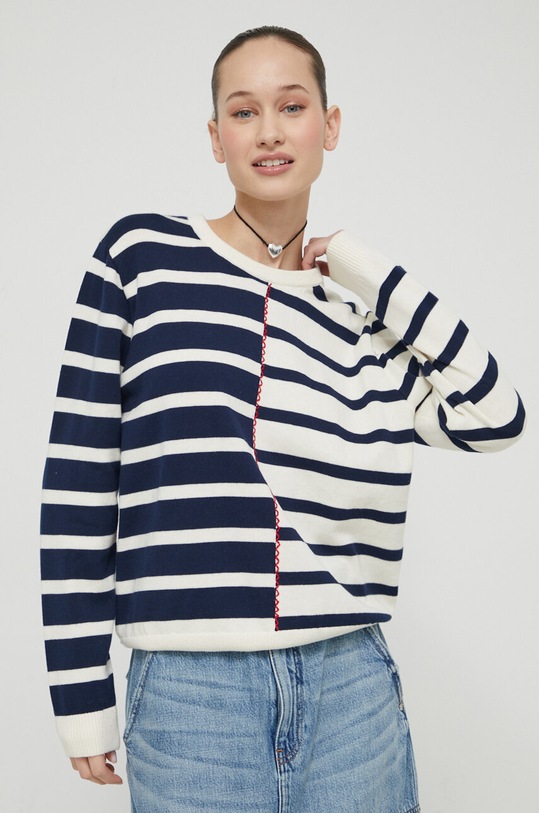 Oblečení Bavlněný svetr Desigual TULA 24SWJF12 béžová