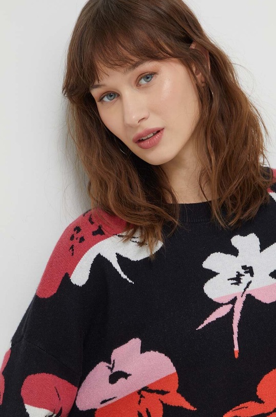 Desigual sweter LUCA czarny 24SWJF19