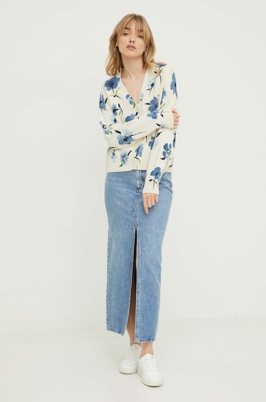 Desigual kardigan MANTIS 24SWJF28 beżowy SS24