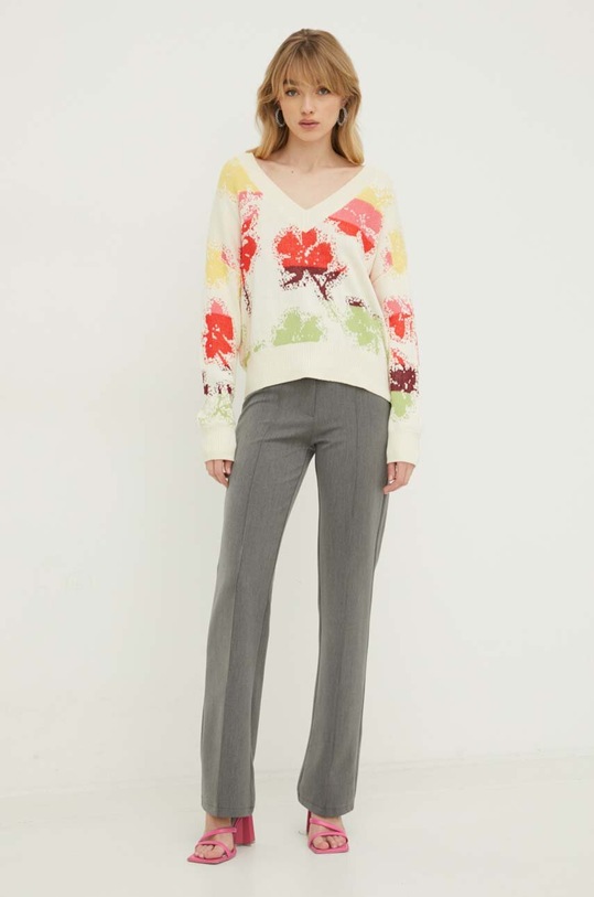 Desigual sweter JOIN 24SWJF37 beżowy SS24