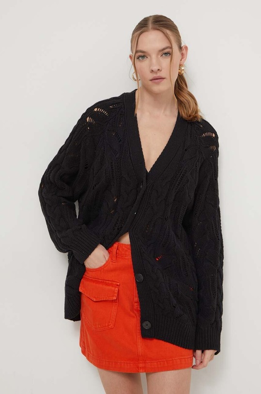 Desigual kardigan JANIS czarny 24SWJF45