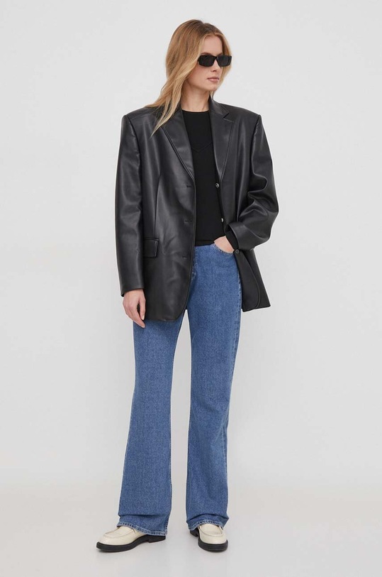 Sisley sweter 1B7YM104G czarny SS24