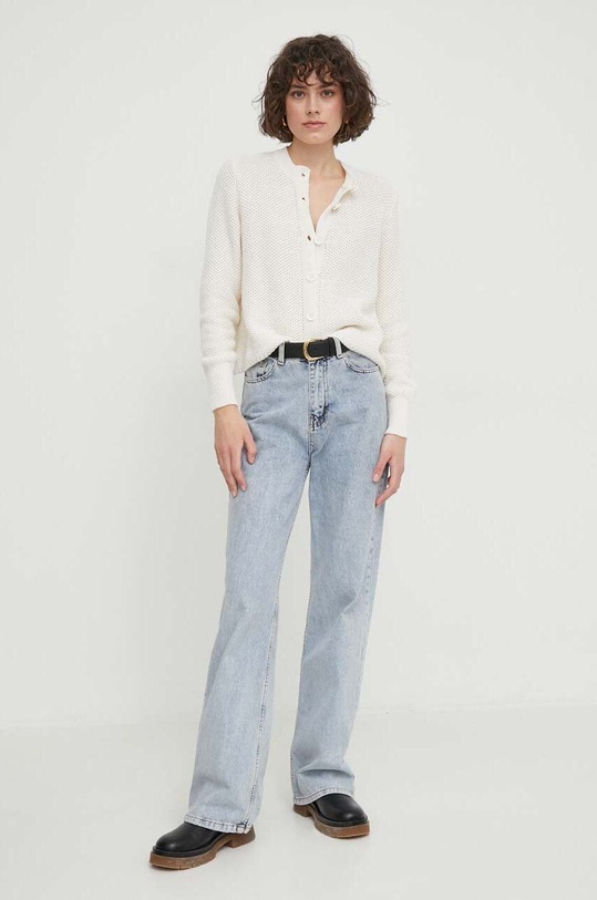 Kardigan Sisley 1085M500H béžová SS24