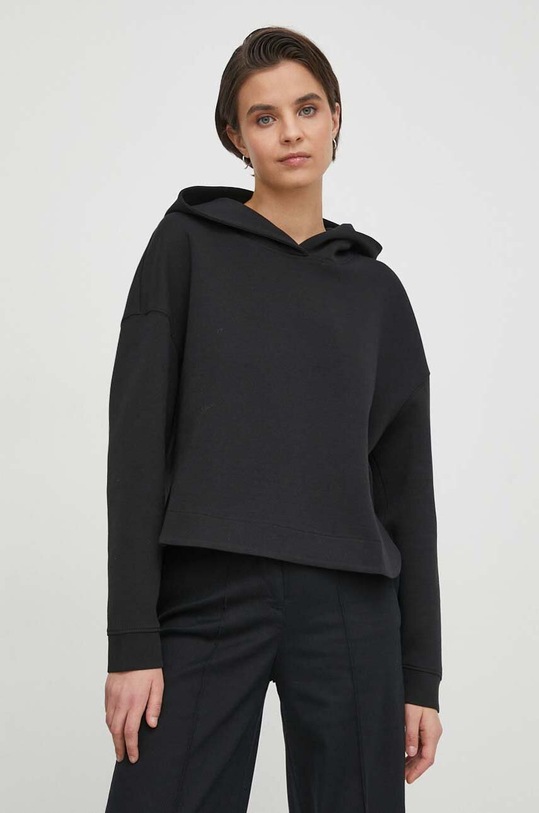 Sisley bluza z kapturem czarny 3YL9L200O