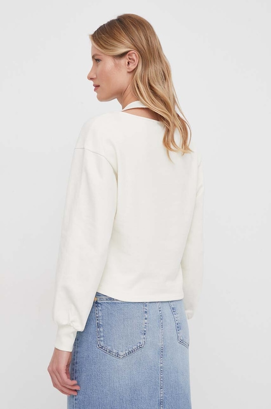 Одежда Хлопковая кофта Sisley 3FPPL104P бежевый