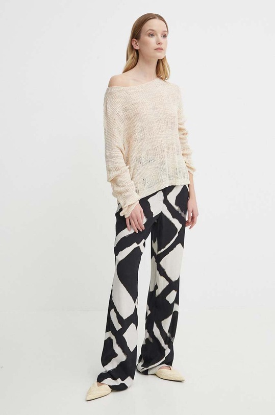 Svetr Sisley 106CM104U béžová SS24