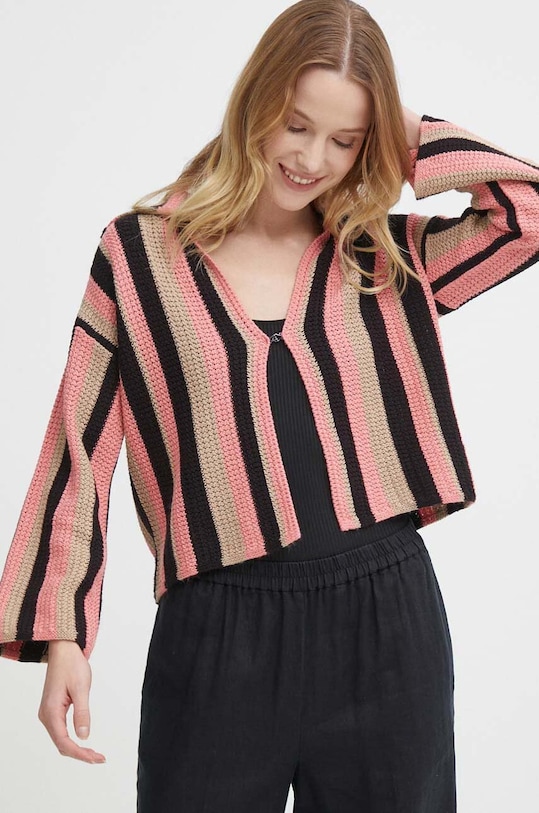 Кардиган з домішкою льону Sisley інші барвистий 149GL500J