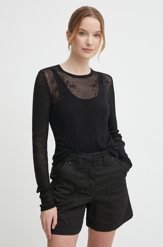 Sisley sweter pozostałe czarny 1084M104S