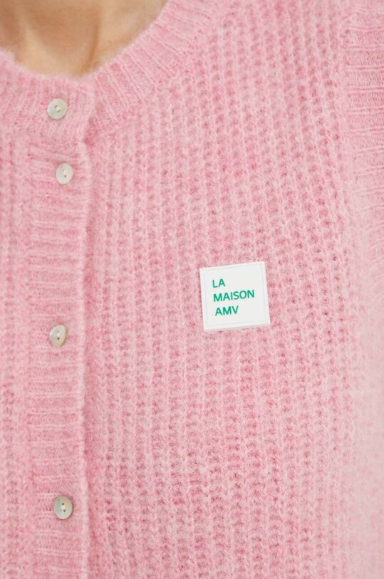American Vintage vesta din amestec de lana EAST19ME24 violet