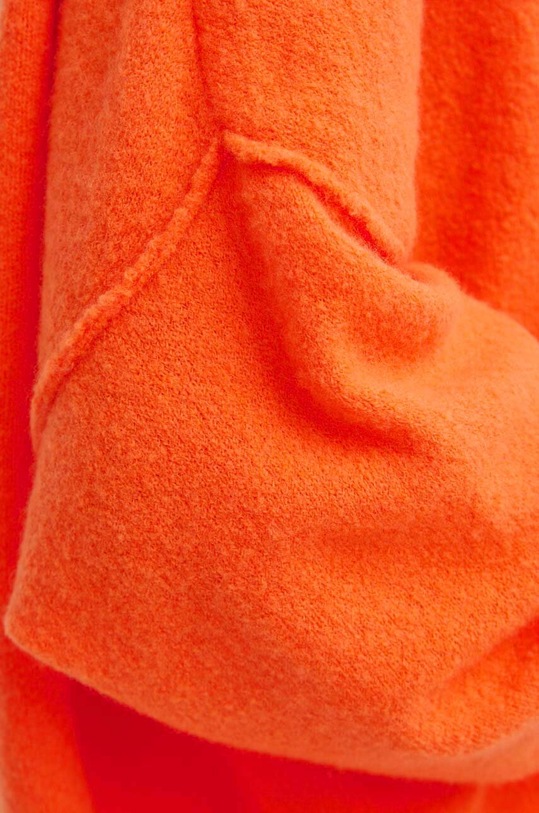 American Vintage sweter z domieszką wełny PULL ML COL BATEAU DAM225E24 pomarańczowy