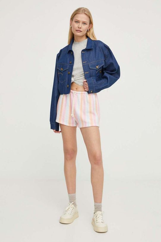 American Vintage top din bumbac RUZ01AE24 gri SS24
