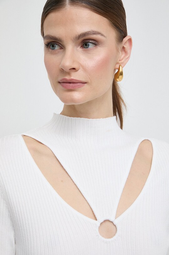 Morgan pulover alb MELINE.OFF.WHITE