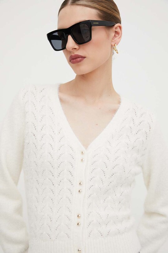 Morgan cardigan subtiri bej MLILO.IVOIRE