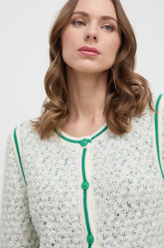 Miss Sixty cardigan din amestec de lana verde 6L1RJ5030000