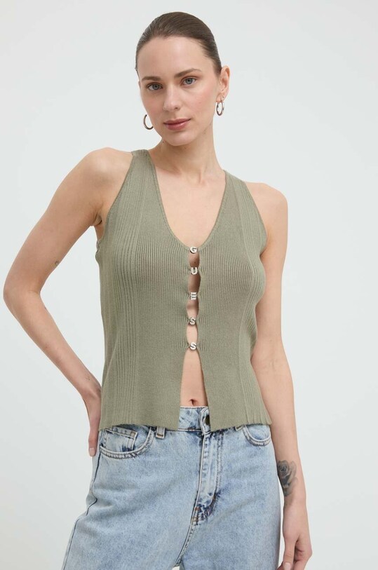 Guess top imprimeu verde W4GR34.Z2YK2